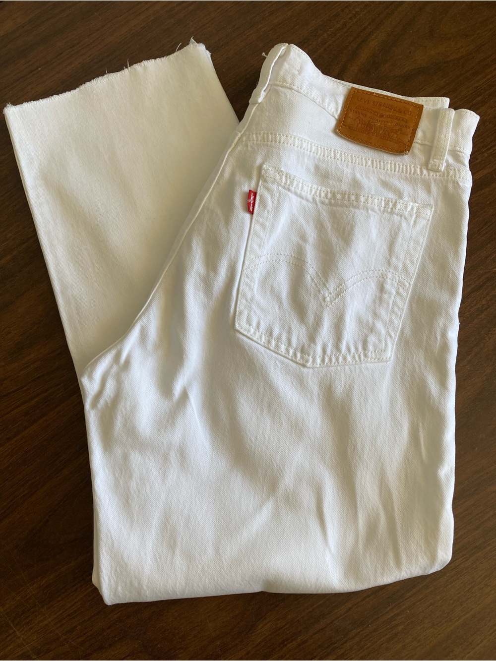 Levi’s Premium Wedgie Straight Ankle Jeans White 28/26